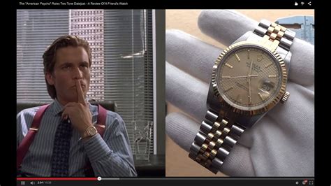 american psycho rolex|rolex american psycho review.